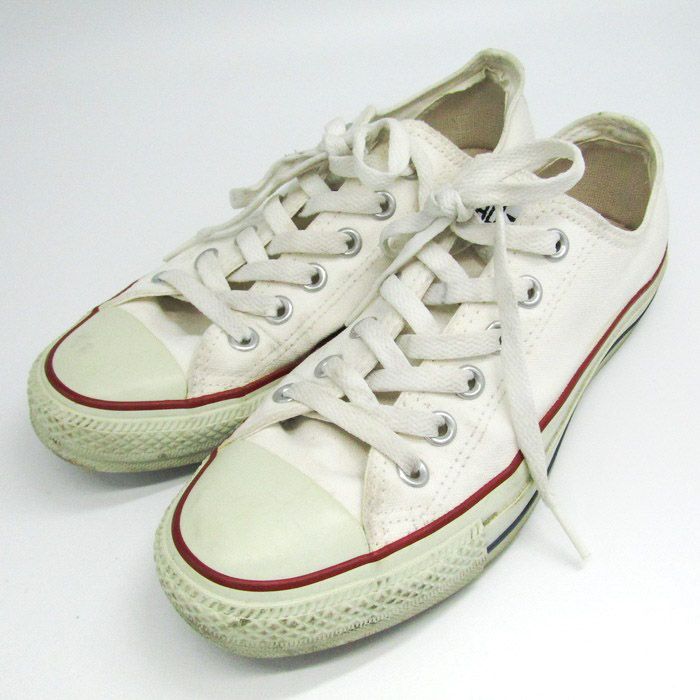 コンバース スニーカー スリッポン ローカット オールスター シューズ 靴 白 レディース 22.5サイズ オフホワイト CONVERSE 【中古】｜ CONVERSE｜店舗買取｜シューズ＞スニーカー｜USEDのアパレル通販サイト - SMASELL（スマセル）