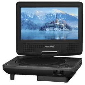 4営業日で発送 GHPDV7RBCBK ポータブルDVDプレーヤー 乾電池対応 ブラック GH-PDV7RBCBK 7V型ワイド