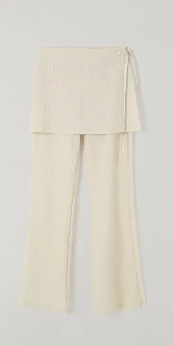 TANNAT ラップレイヤードスリットパンツ