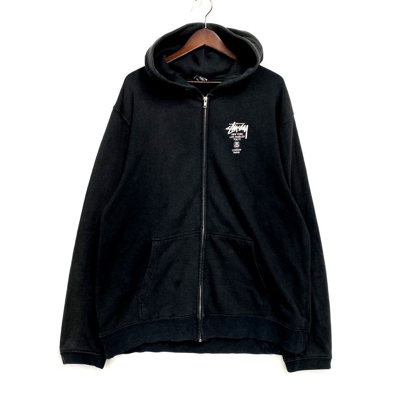 stussy ワールドツアー ジップパーカー