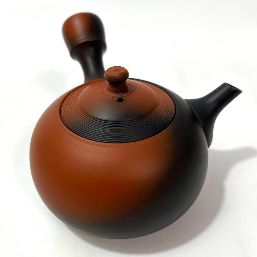 千洞造朱泥彫蟹文茶器揃（急須・湯冷・茶碗）】 常滑焼煎茶道具茶具