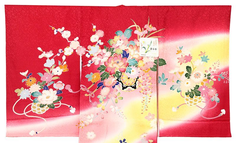 記念感謝祭☆新品正絹産着祝着最高級京友禅豪華手描き染工芸品出世大鷹