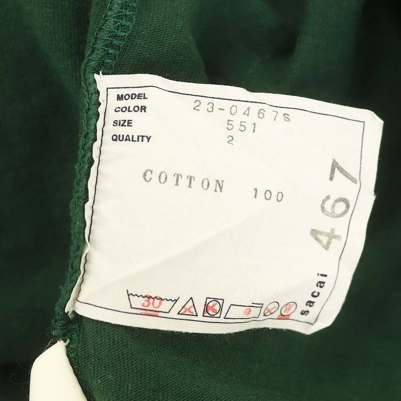 サカイ sacai 23SS クルーネックカットソー Tシャツ ロンT 長袖