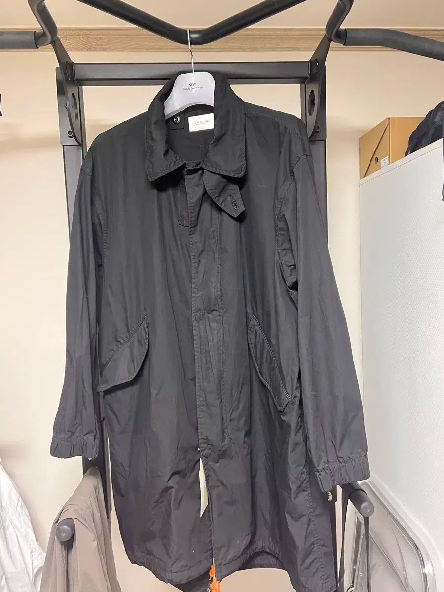 cal o LINE 캘오라인 フィッシュテールパーカ モッズコート ブラック L