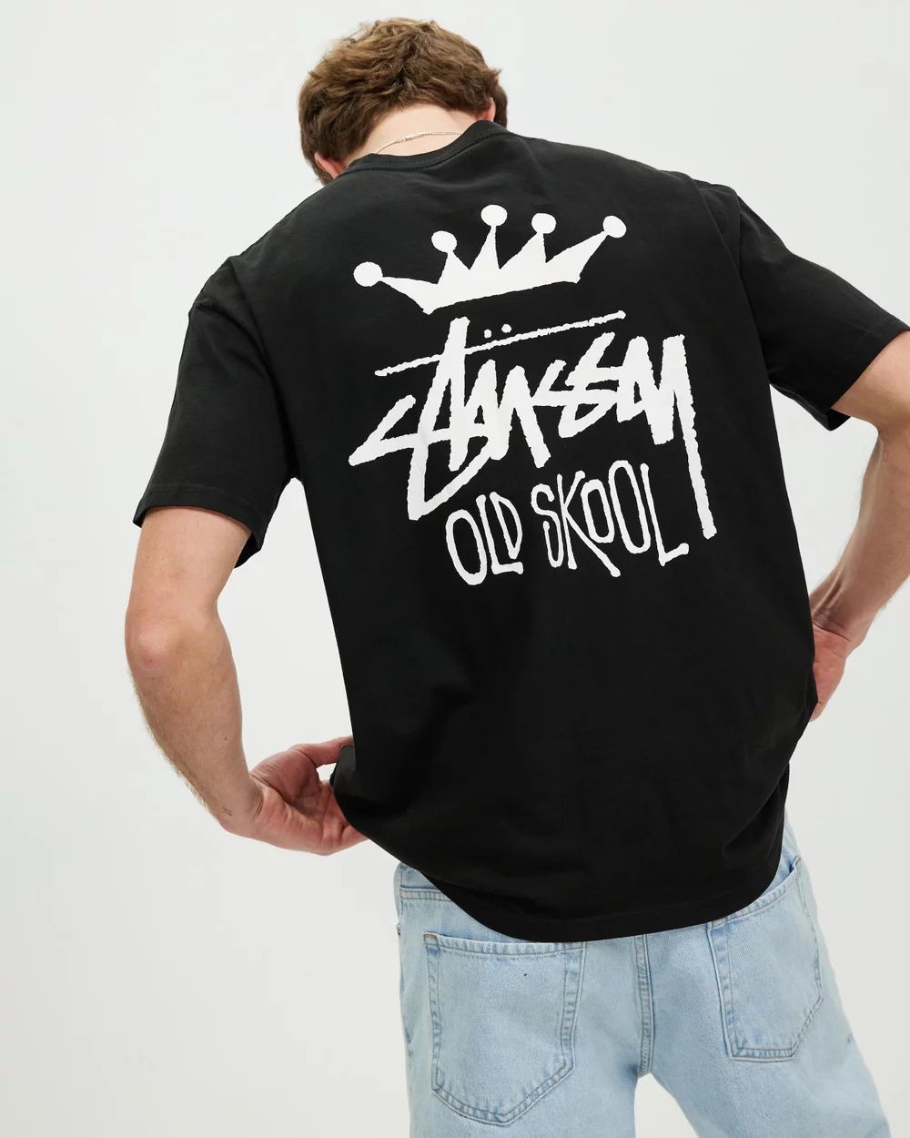 STUSSY Old Skool 50-50 SS Tee Tシャツ ステューシー - メルカリ