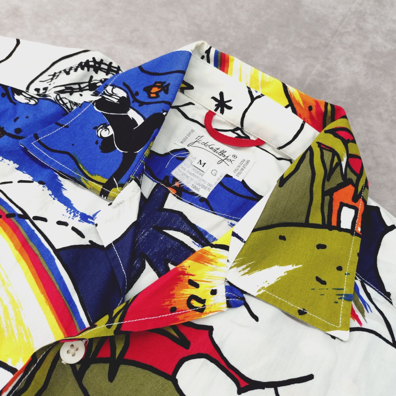 本物品質の JC de CASTELBAJAC M サイズ 半袖シャツ アロハシャツ トップス