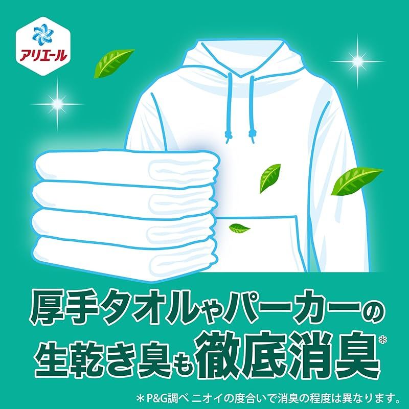 アリエール 洗濯洗剤 液体 超抗菌 部屋干し超消臭 天日干し級にさわやかな香り 詰め替え 1400g×6袋 ケース品 1 SKLAD-KIRPICHA_RU