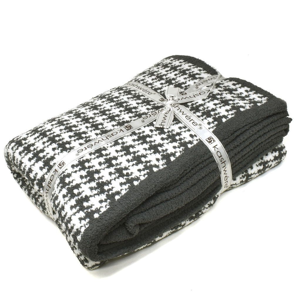 カシウエア KASHWERE THCH-PTN01-025-5270 ブランケット スロー タオルケット 毛布 ひざ掛け パターン メンズ レディース スレート ホワイト