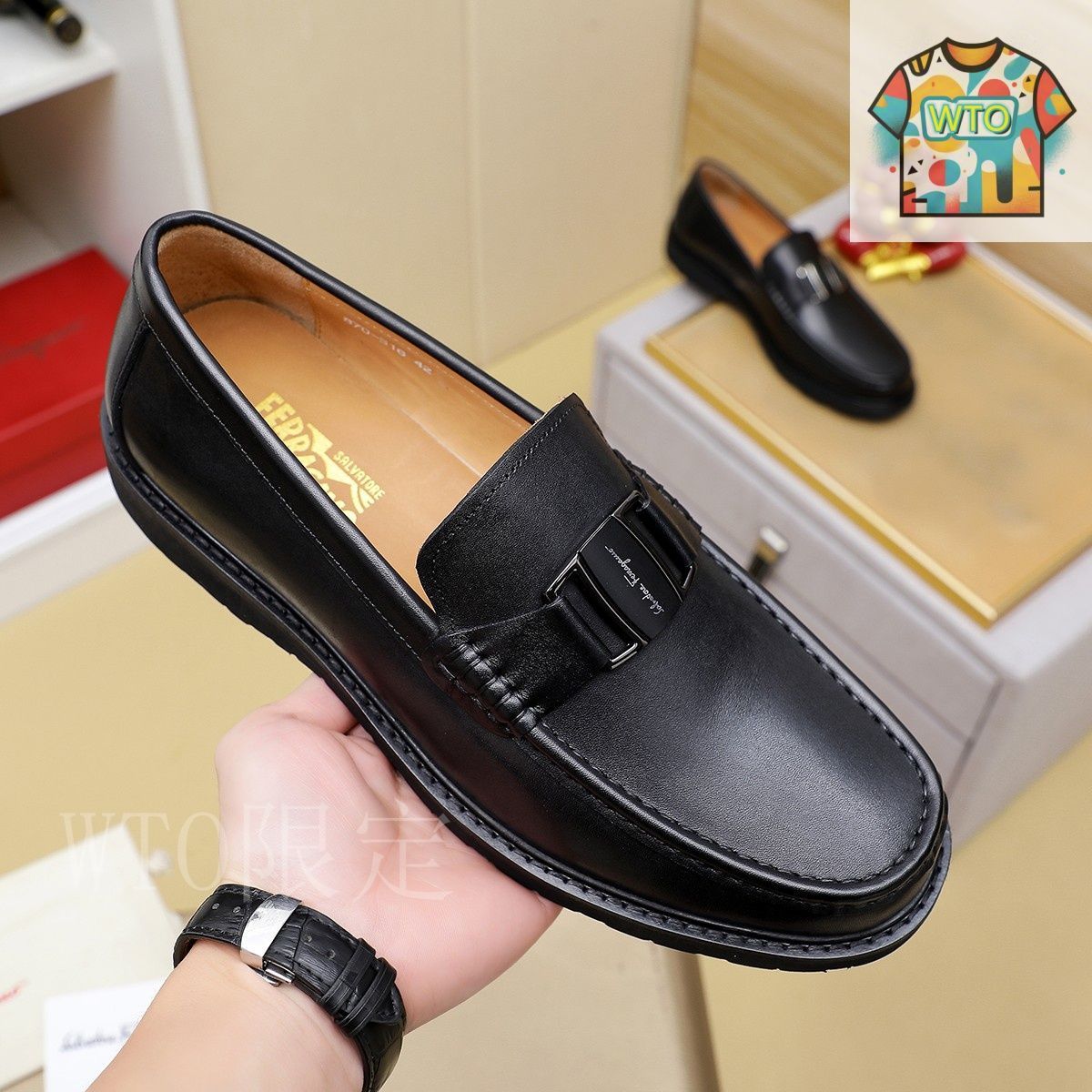 美品！Salvatore Ferragamo ビジネスシューズ ブラック 28㎝ 美品！Salvatore Ferragamo ビジネスシューズ ブラック 28㎝