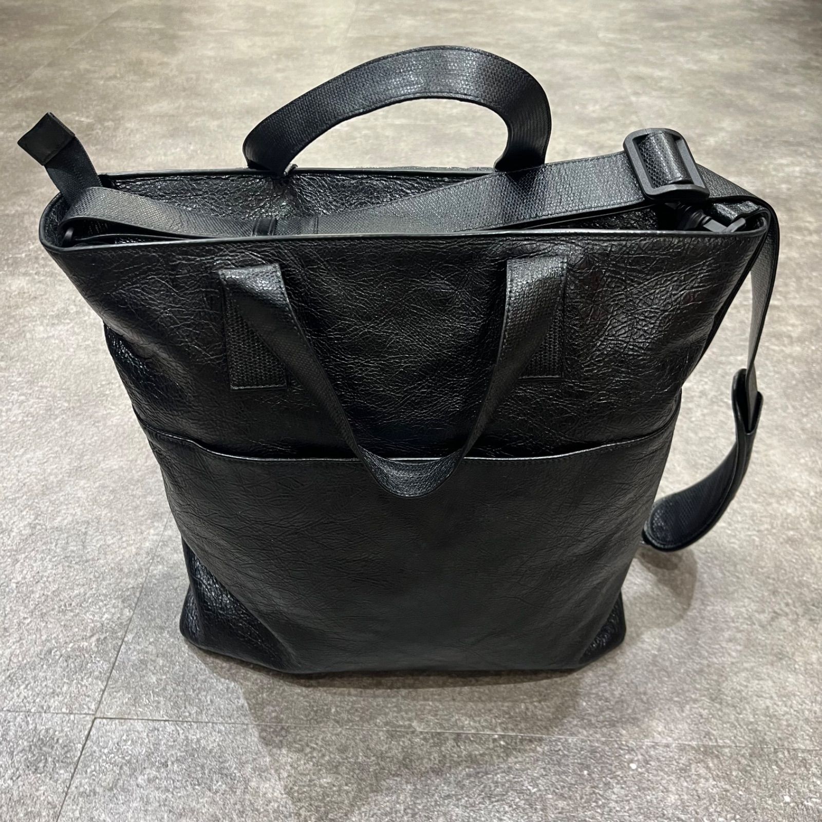 adidas × balenciaga トートバッグ ブラック 新品同様】アディダス バレンシアガ ボストンバッグ トート
