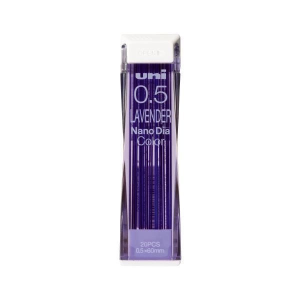(まとめ）三菱鉛筆 ナノダイヤC芯0.5 ラベンダー U05202NDC.34【