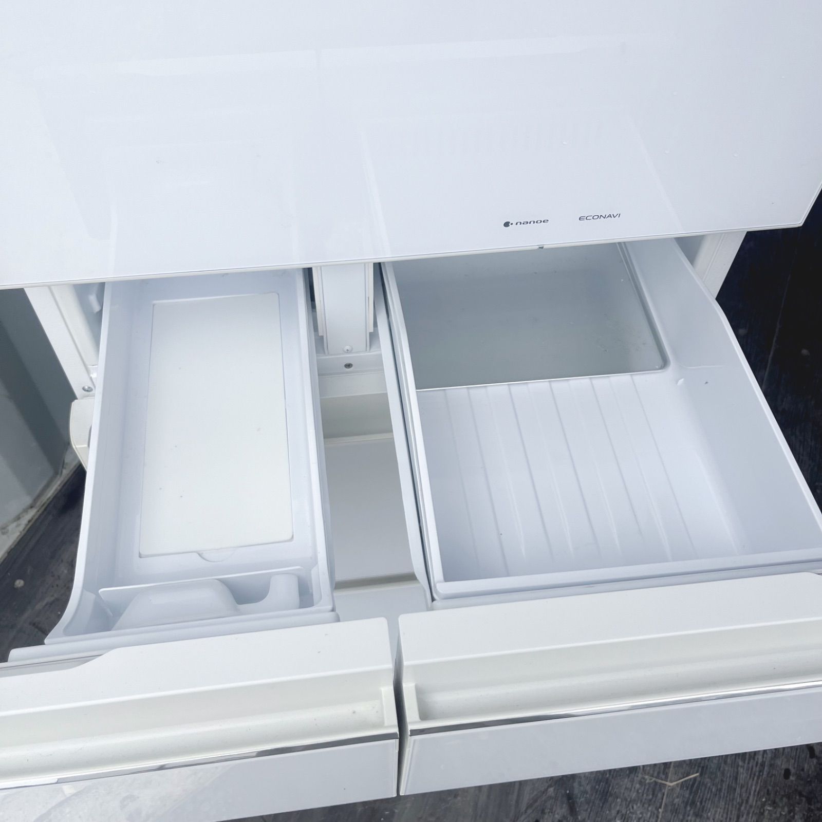 パナソニック パーシャル搭載おしゃれホワイト5ドア冷蔵庫