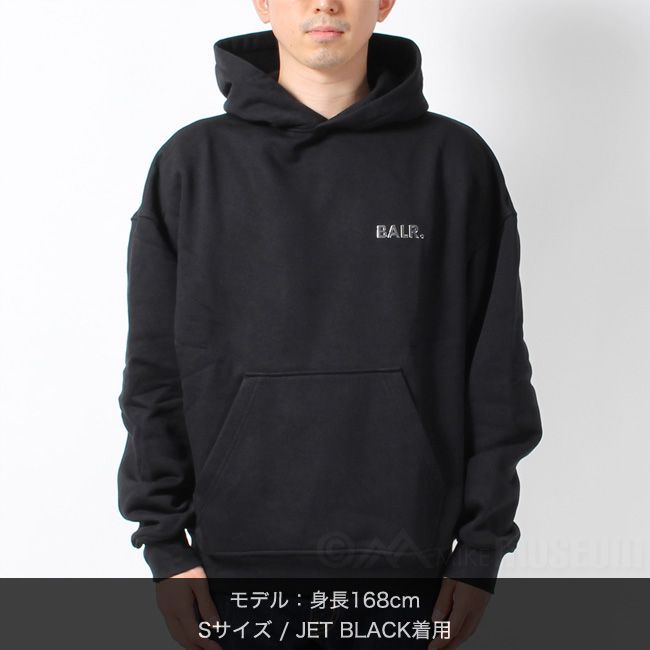 新品未使用】 BALR. ボーラー メンズ パーカー フーディ コットン JET