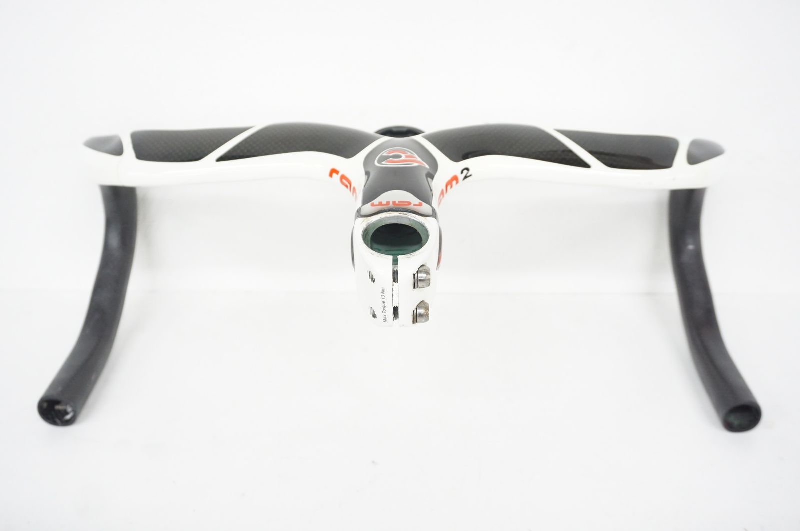 チネリ cinelli ram2 120mm 420mm カーボンハンドル Cinelli チネリ RAM2 ステム一体型カーボンハンドル 中古品