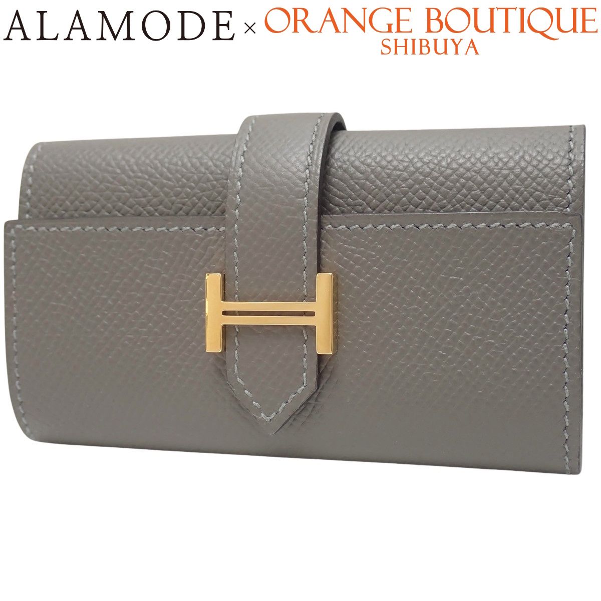 HERMES エルメス ベアン キーケース グリメイヤー グレー ヴォーエプソン ゴールド金具 U刻印 4連 四連 小物 レディース 40802159111 アラモード