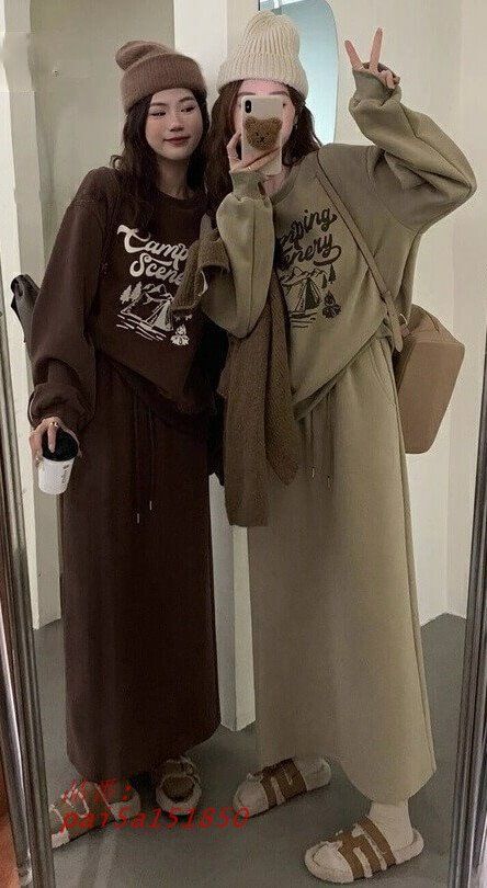 セットアップ スウェット レディース カジュアル セットアップ スカート 秋冬 部屋着 上下セット ルームウェア 裏起毛 上下 ロングスカート 長袖 pai5a151850