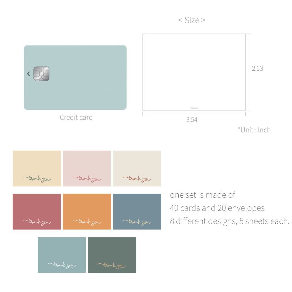  card Message Thank サンキュー you ミニカード メッセージカード 封筒 セットミニサイズデザイン文具お祝いのカード感謝カード モノライク グリーティングカード レター カード