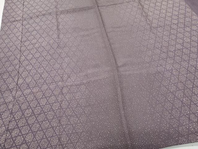 平和屋着物○男性 東京染伝統工芸士 金田昇 長襦袢 袷 籠目