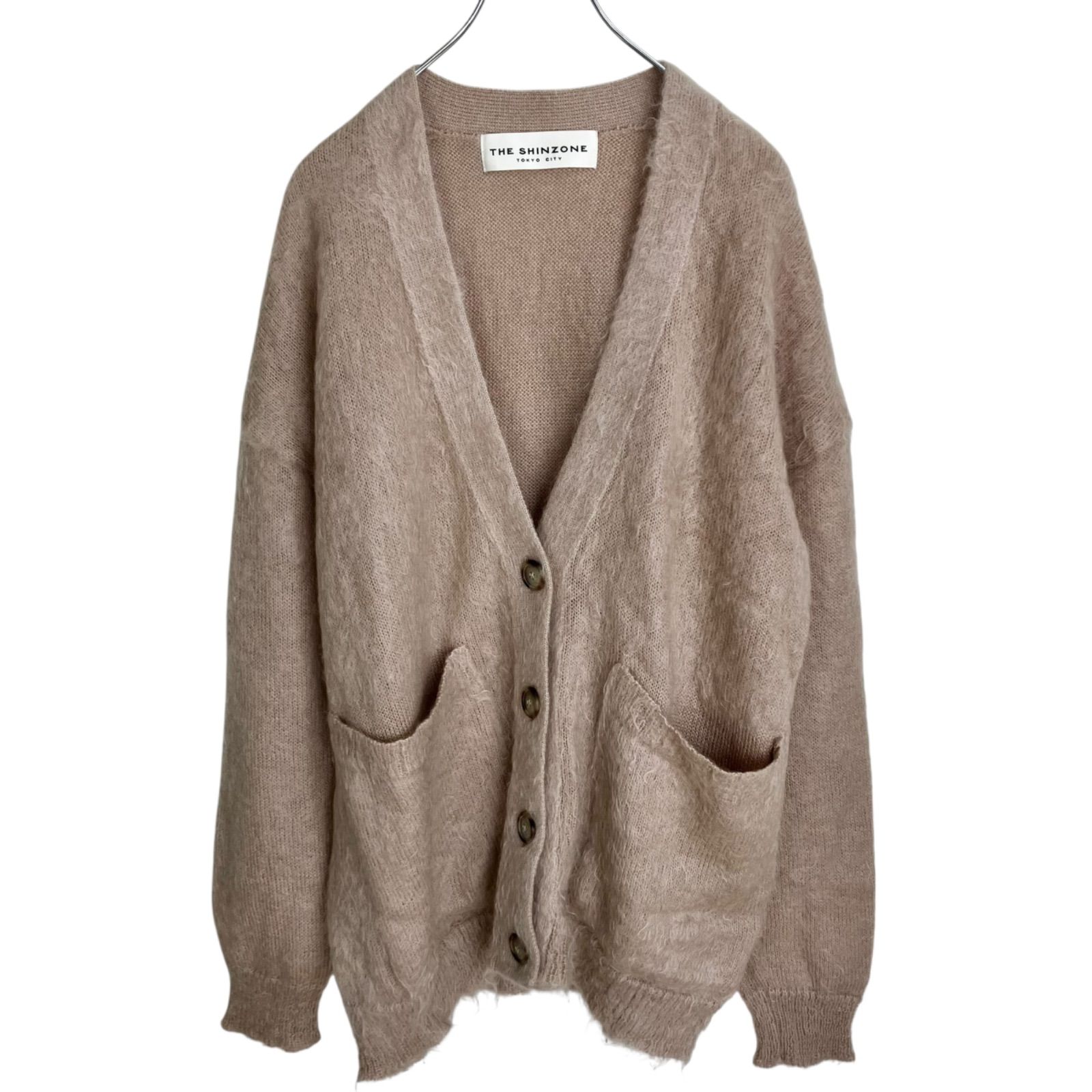 THE SHINZONE DANDELION BOXY CARDIGAN ベージュ F シンゾーン ダンデ