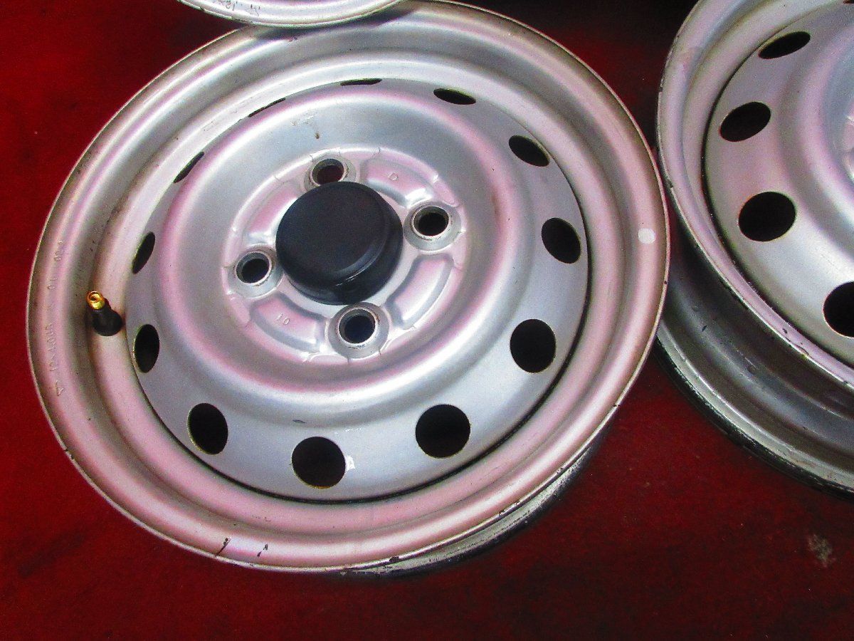12×4.00B 4H-110 ダイハツ純正　スチールホイール　4本セット　 品質保証，人気 487Hホイール4本*ダイハツ純正 12×4.00B 4穴
