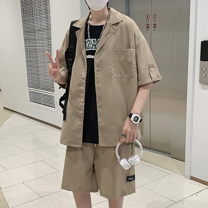 セットアップ メンズ 上下セット 夏 半袖ジャケット ハーフパンツ 吸汗速乾 おしゃれ 2点セット 夏服dansigeer02dansigeer02 大きいサイズ