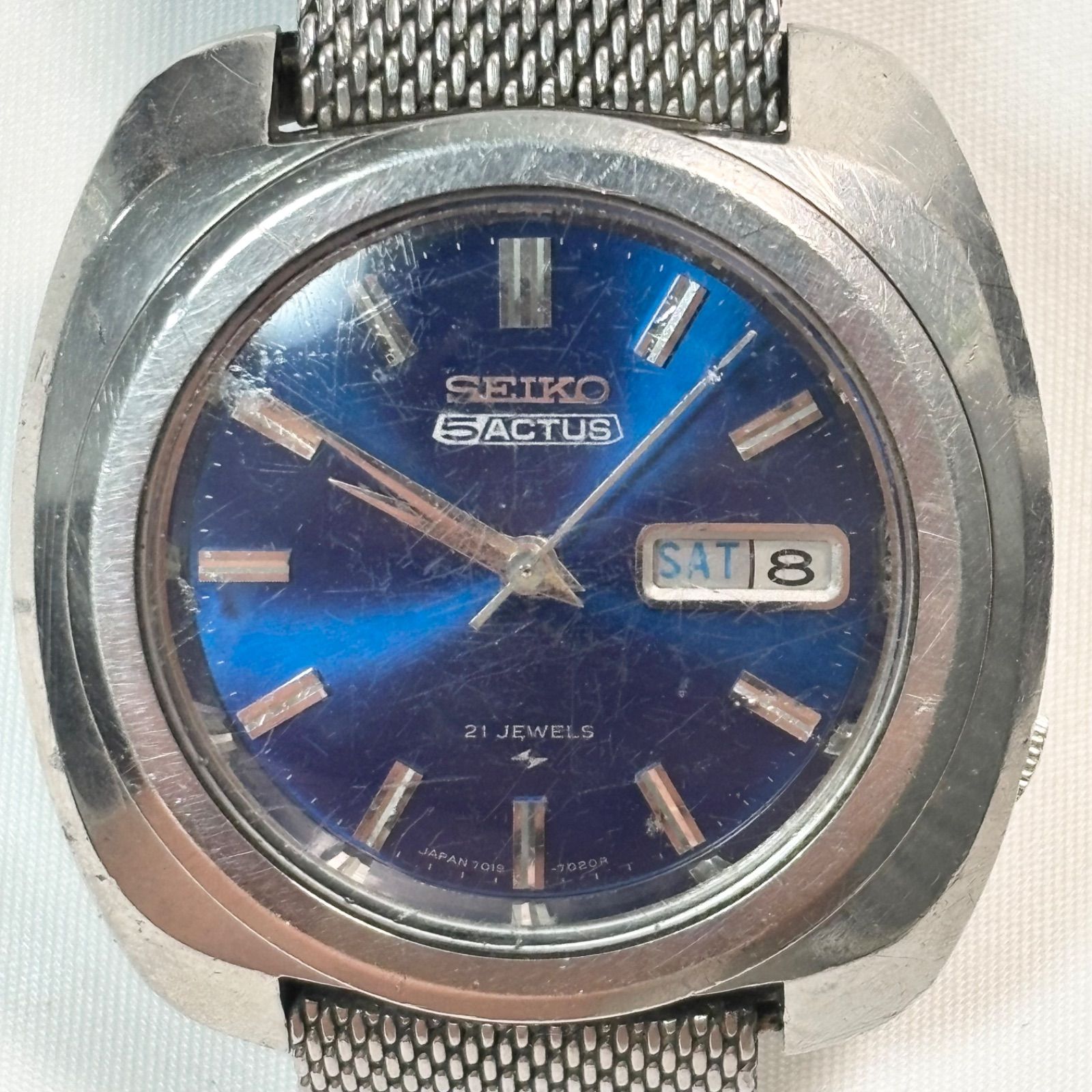 動作未確認 SEIKO セイコー ファイブ アクタス 7019-7060 デイデイト 