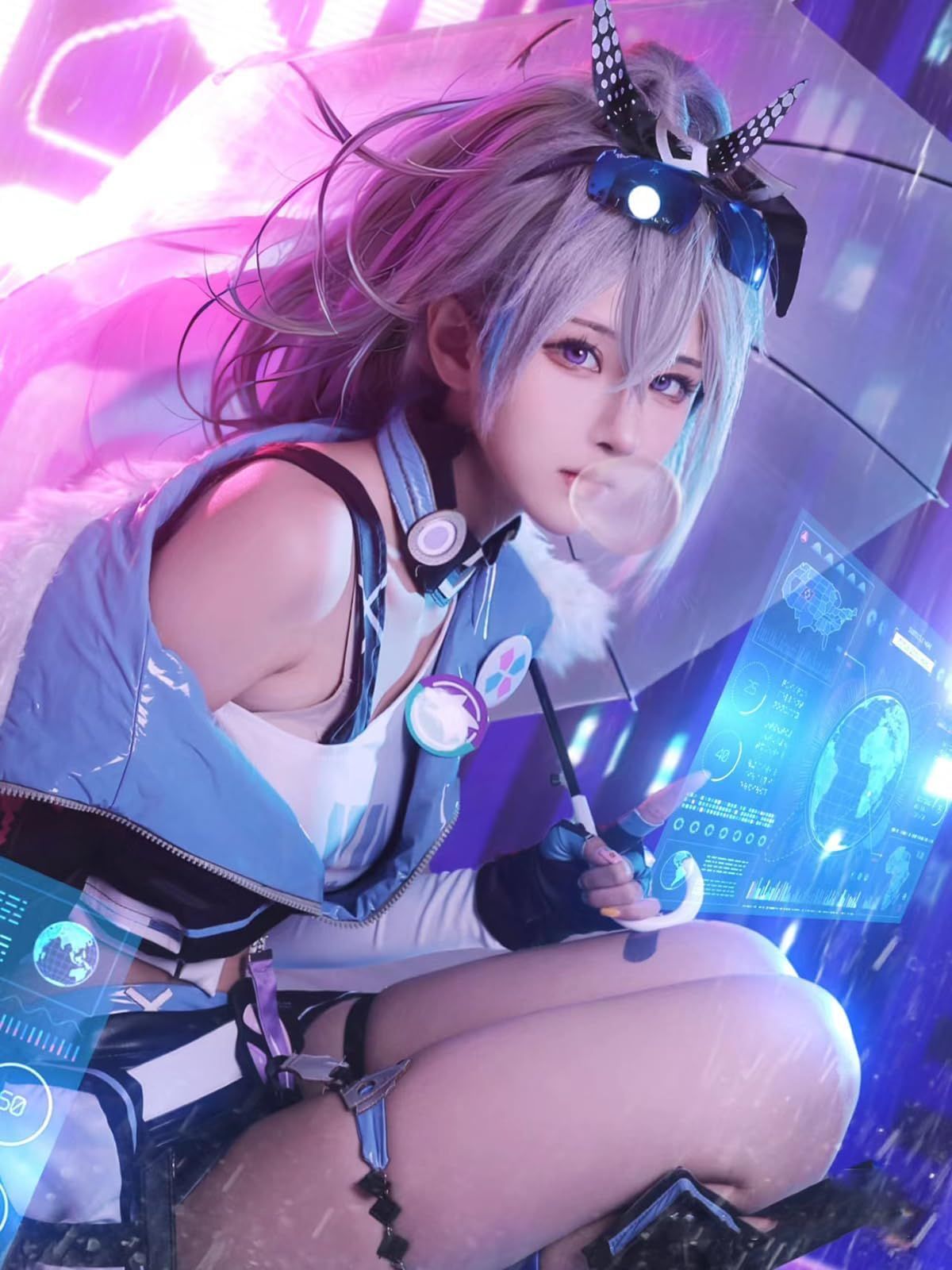 五次元 高品質 崩壊スターレイル 星核ハンター コスプレ ウィッグ付き ホタル コスプレ カフカ コスプレ 銀狼 コスプレ衣装 刃 コスプレ 大人用 BJ0927ML03