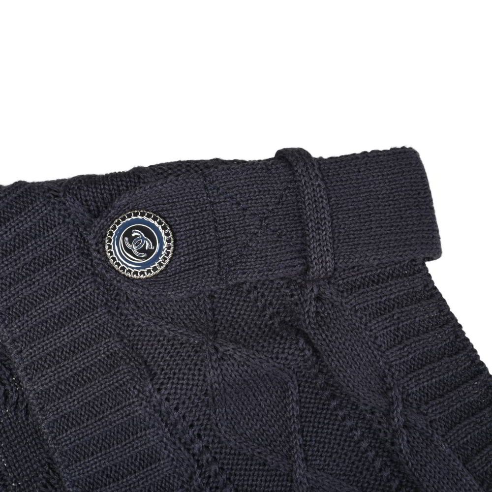 CHANEL P53665K06997 コットン ニット ベスト ココマークボタン2