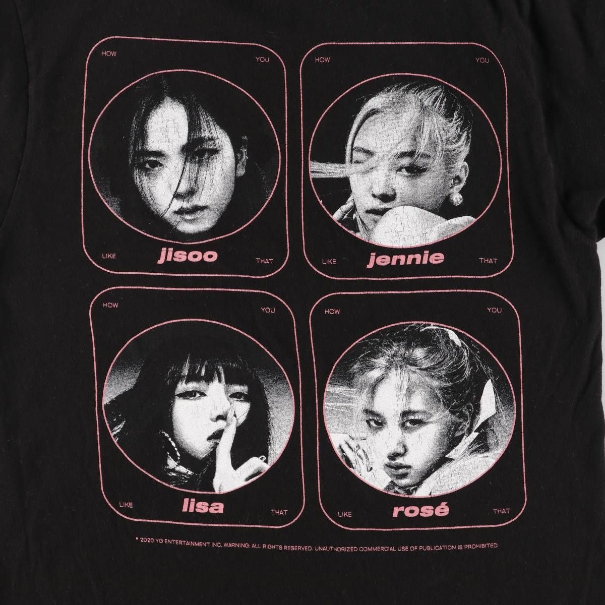 ブラックピンク バンドTシャツ