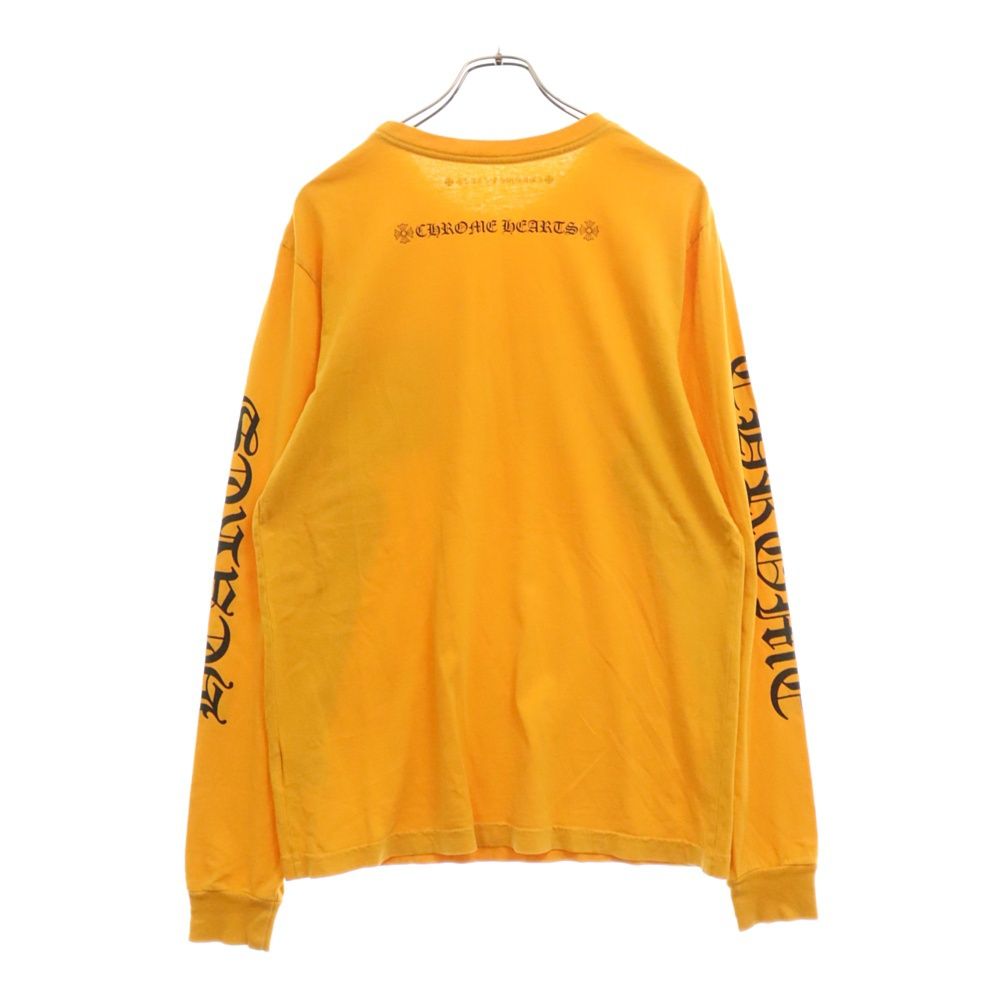 CHROME HEARTS オレンジ ロングスリーブカットソー CHROME HEARTS オレンジ ロングスリーブカットソー