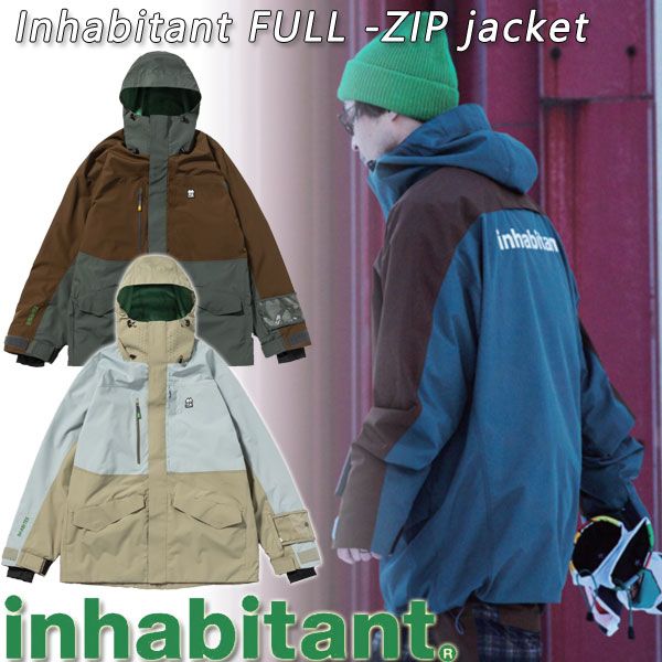 23-24 INHABITANT/インハビタント FULL-ZIP JACKET フルジップジャケット メンズ レディース 防水ジャケット スノーボード ウェア スノーウェアー 2024 型落ち - メルカリ