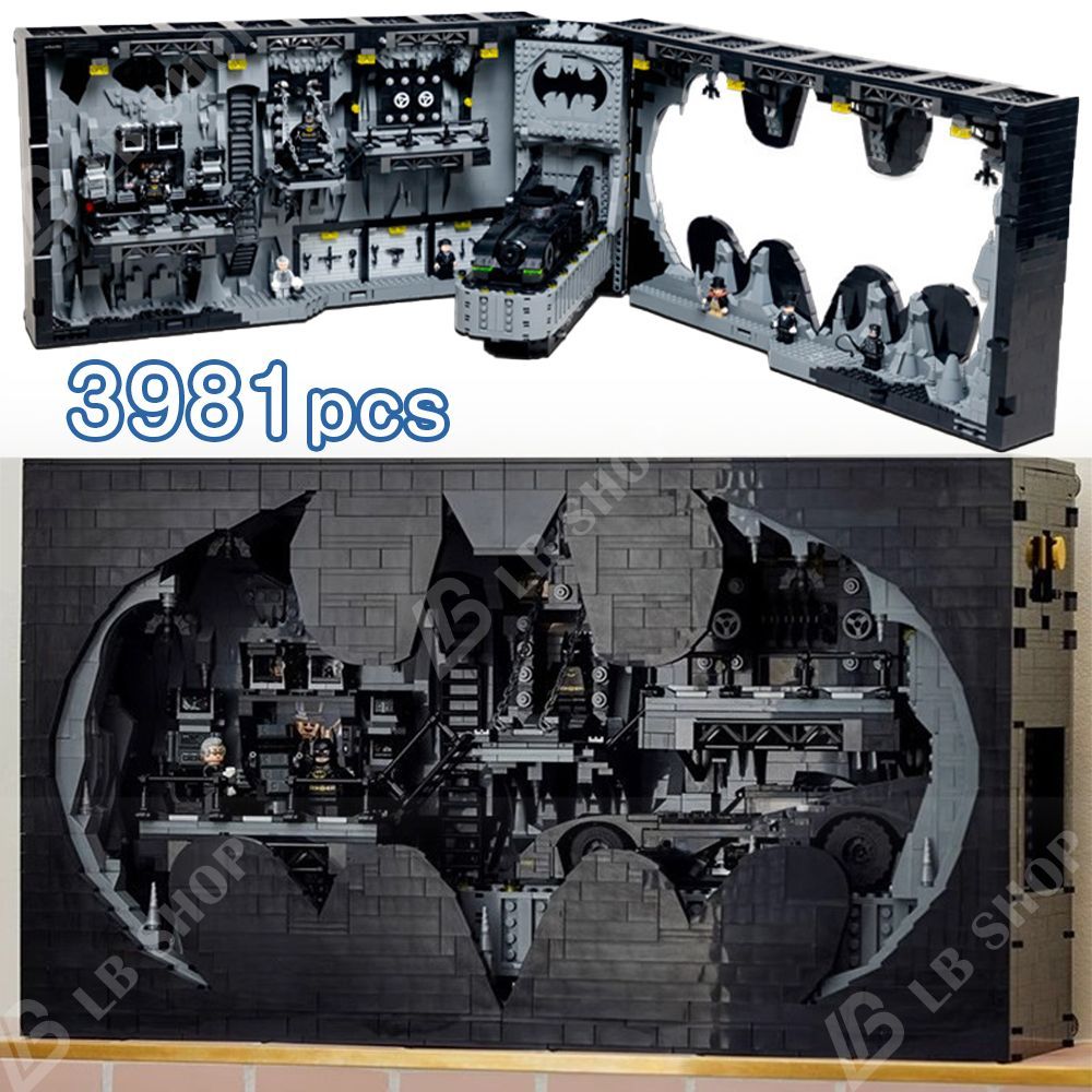 モデルブロック 3981Pcs バットマンリターンズ バットケイブ シャドーボックス コウモリ穴模型 積み木 組み立て おもちゃ 組み木 子供 男の子 女の子 知育モデル プレゼント
