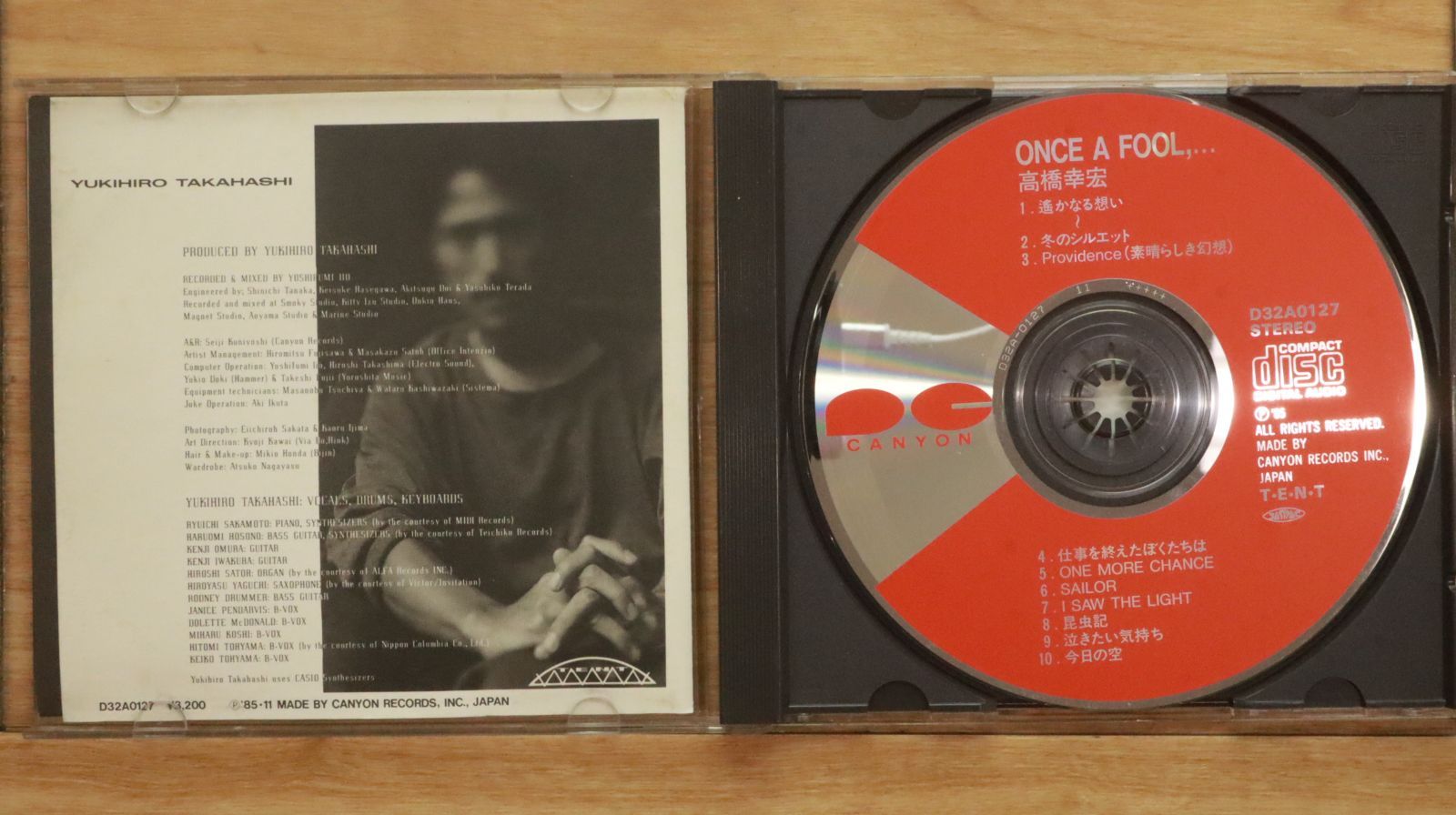 国内盤CD☆高橋幸宏/Yukihiro Takahashi□ ONCE A FOOL