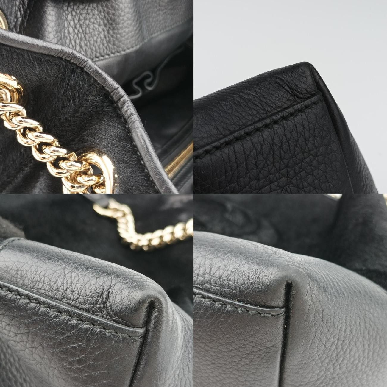 グッチGucciソーホーブラックハラコ308982A016817692