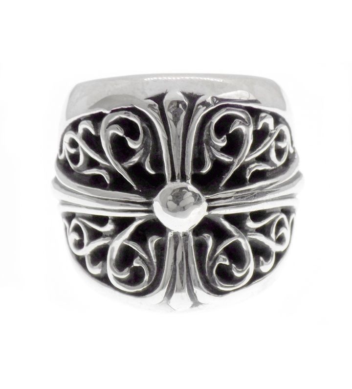 クロムハーツ CHROME HEARTS CLASSIC OVAL クラシックオーバル クロス リング 42875