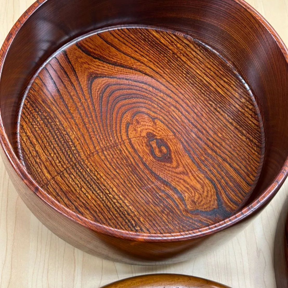 ◎【✨昭和レトロ✨】茶びつ 茶櫃 お盆 漆塗り 高級 木製 天然木