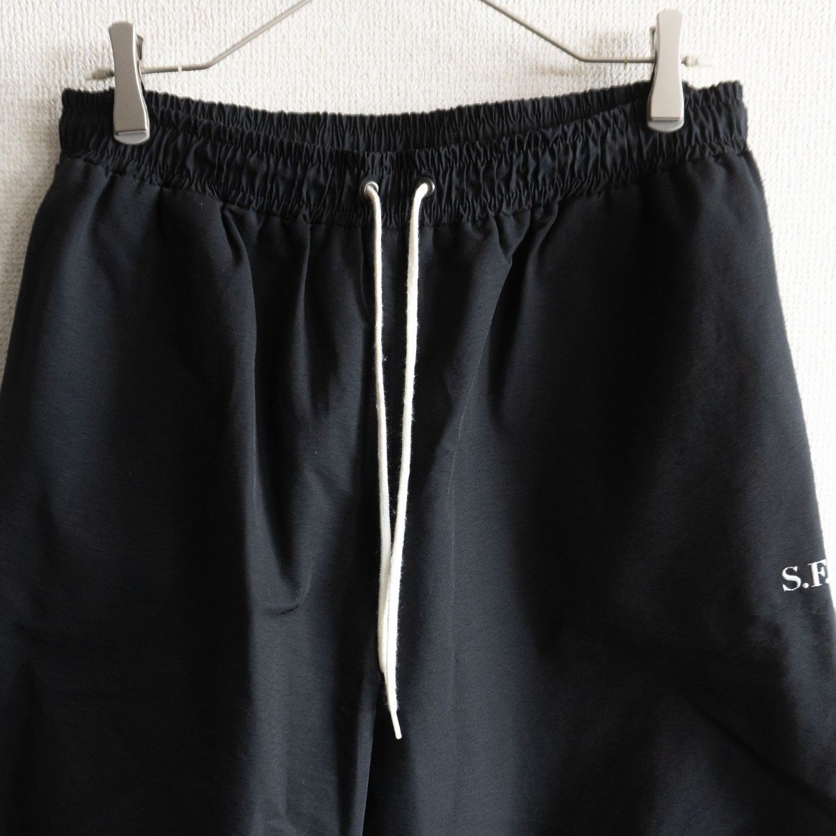  Private brand by S.F.S ベンチレーション ナイロン トラック パンツ Free ブラック ワイドパンツ イージーパンツ パンツ