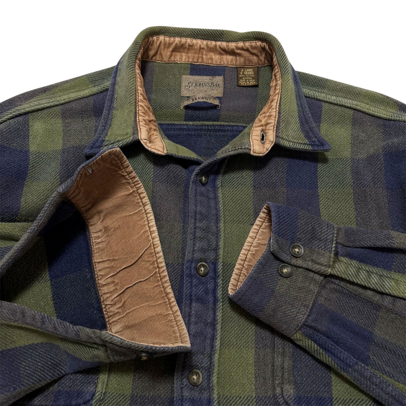 デッドストック】90s〜00s セントジョンズベイ ヘビーフランネルシャツ