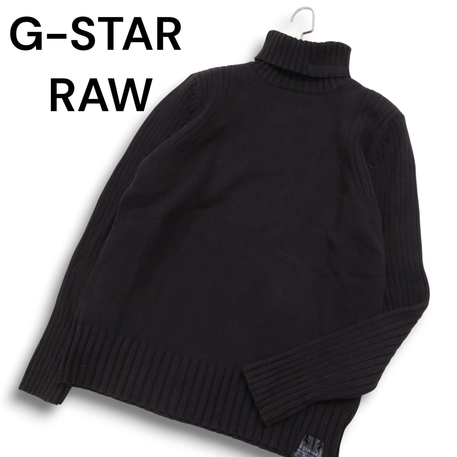 G-STAR RAW ジースター ロウ CORDER COLL TEXT KNIT L/S☆ タートル 
