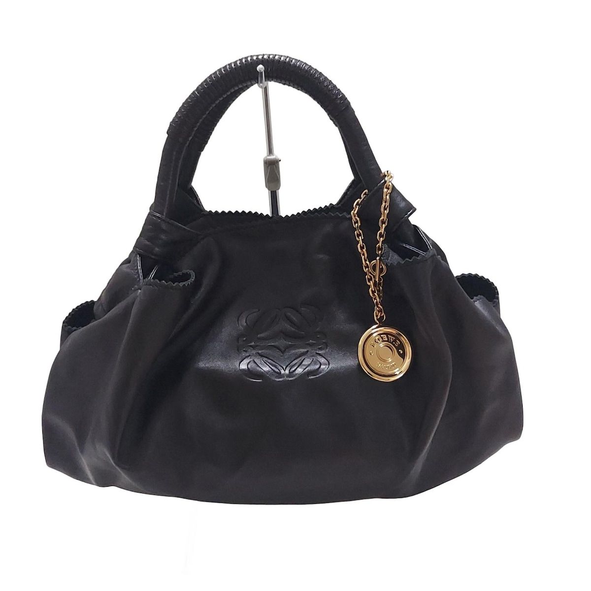 LOEWE(ロエベ) ハンドバッグ ナッパアイレ 黒 レザー - メルカリ