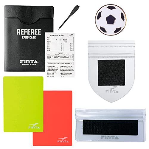 FINTA フィンタ サッカー フットサル レフェリー 審判 スターターセット FT3800 ワッペンガード２種付き