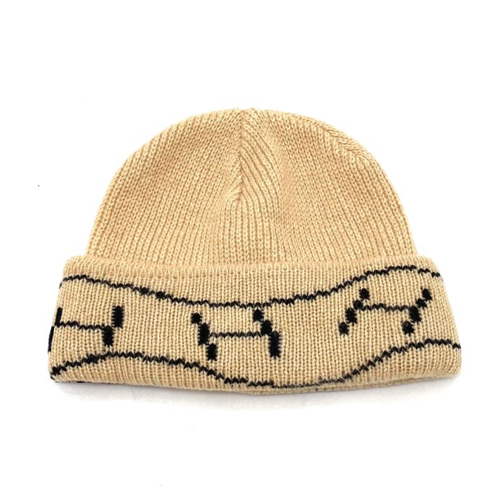 HERMES エルメス ロゴ カシミヤ ニット帽 eY09156N