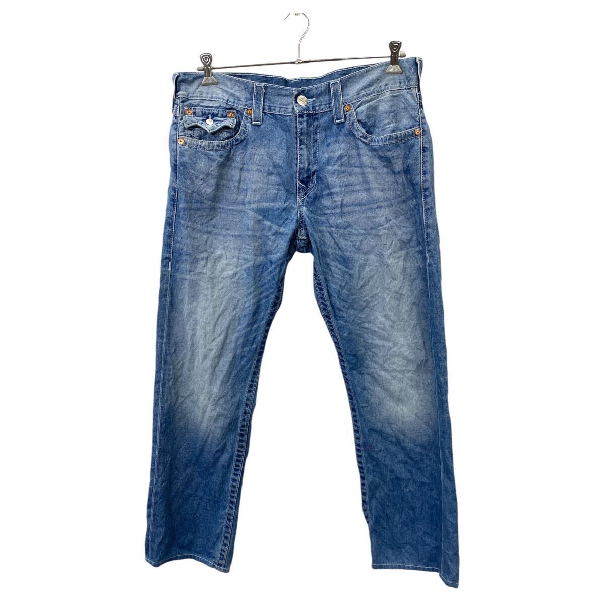 TRUE RELIGION デニムパンツ W36 トゥルーレリジョン メキシコ製 ブルー系 古着卸 アメリカ仕入 2411-124