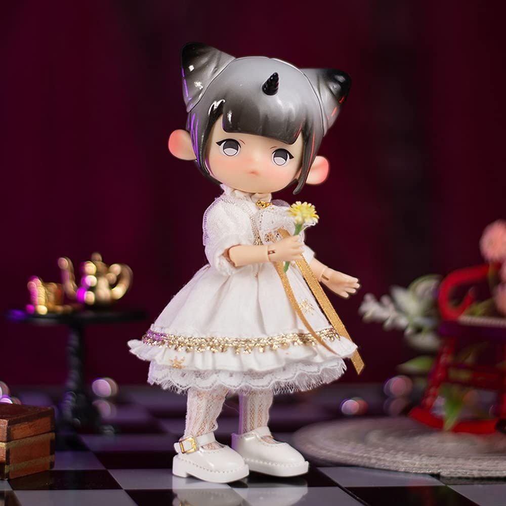 在庫処分】ホワイト ロリータ 姫様 ドレス ワンピース 11cm