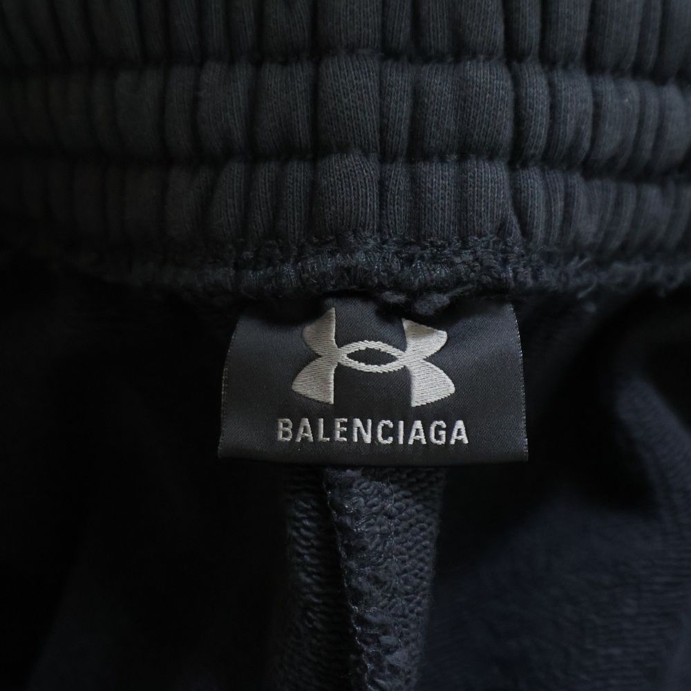 関税込◇*BALENCIAGA*ロゴ刺繍入り Baggy パンツ ラインパンツ