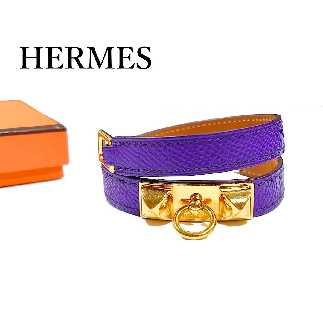 HERMES エルメス リヴァル ドゥブルトゥール ブレスレット ゴールド