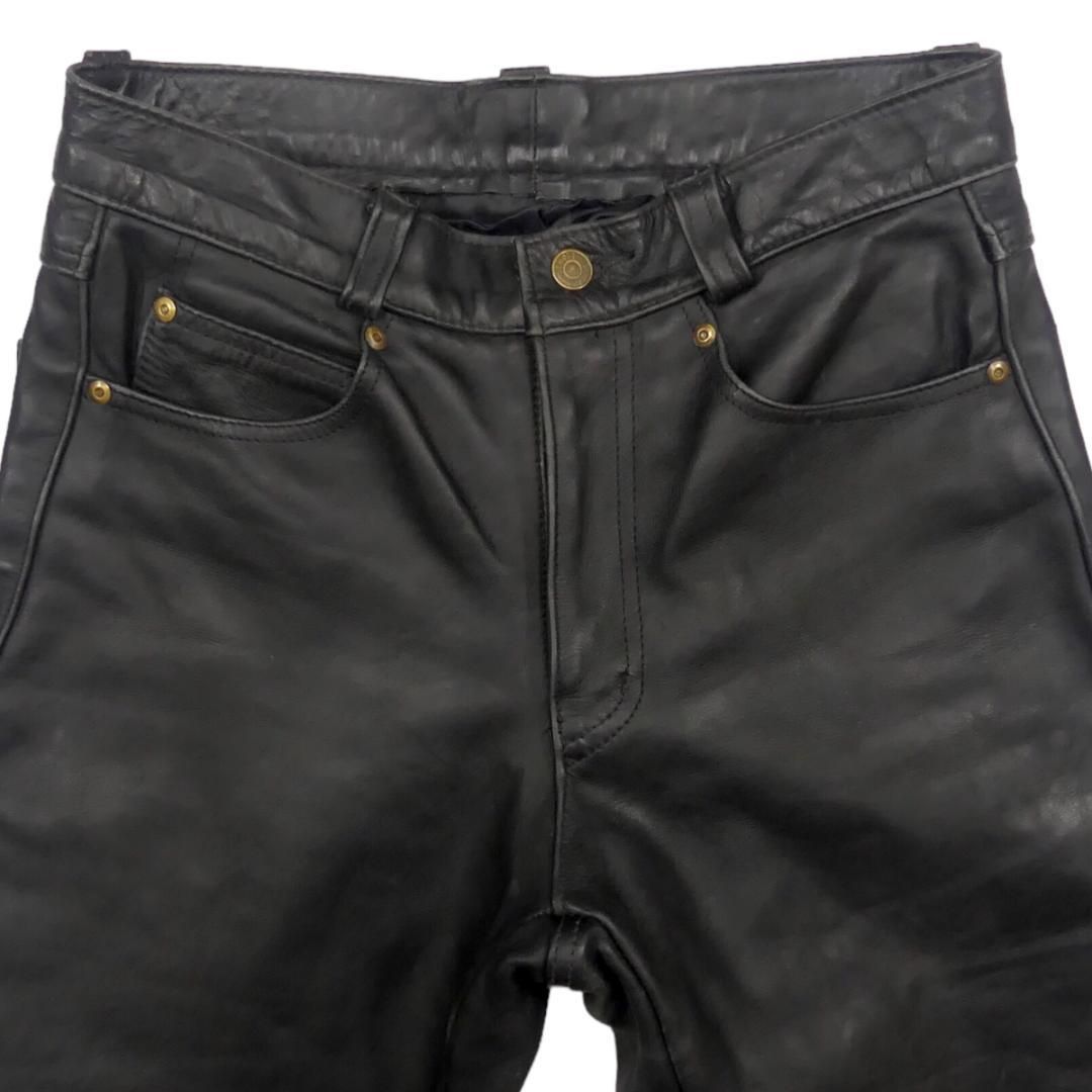 Schott ショット レザーパンツ W32 バイク 本革 メンズ 黒X7062 - メルカリ