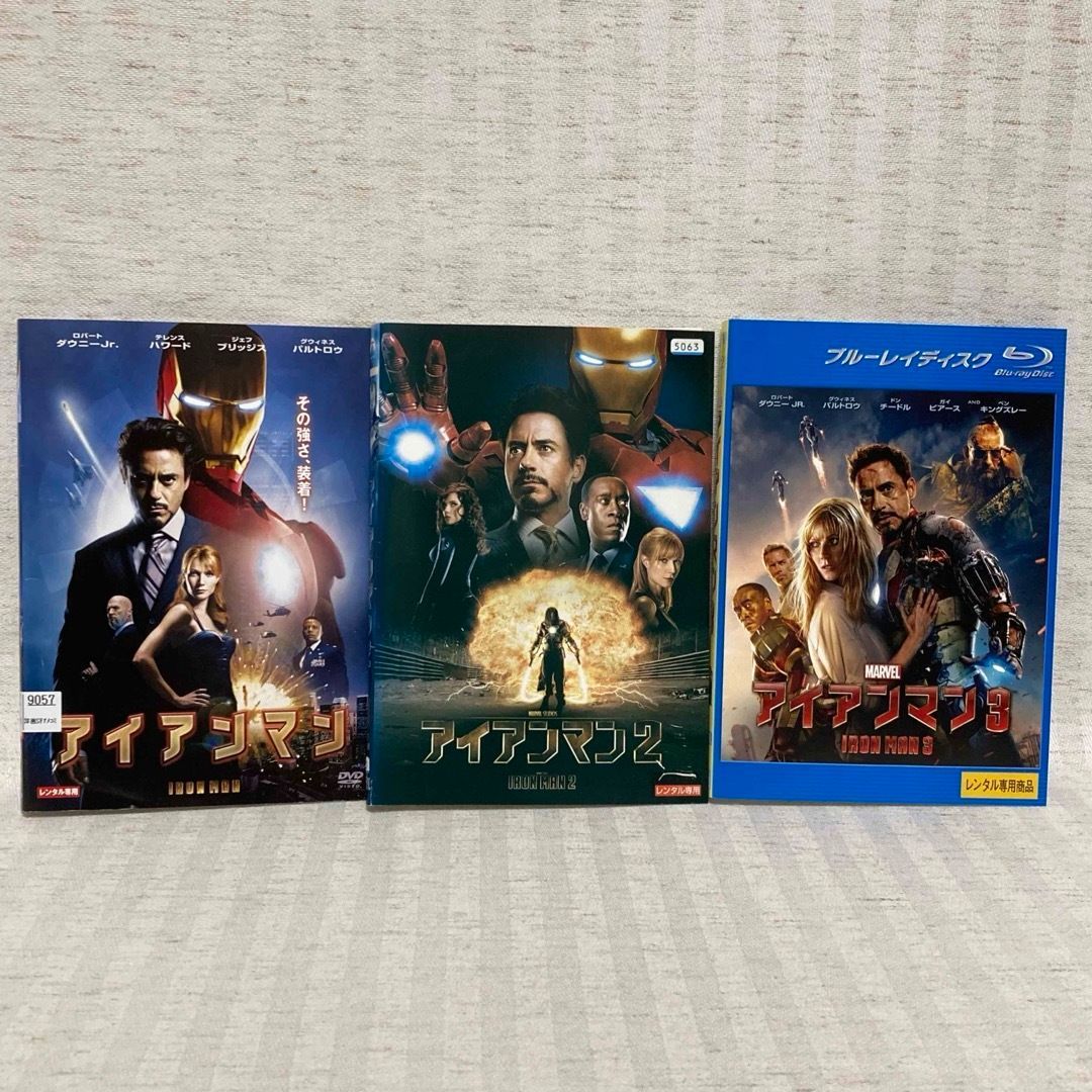 DVD・Blu-ray】アイアンマン1〜3 全巻 marvel 映画・洋画 人気