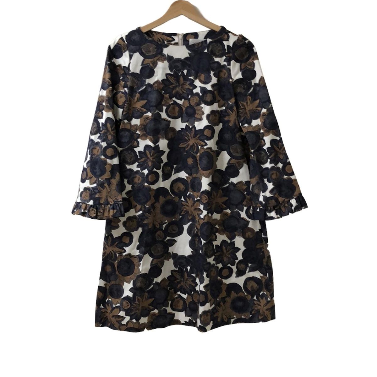 大きめサイズ 24SS ICB 冷感UV速乾 レイヤードデザインワンピース 紺