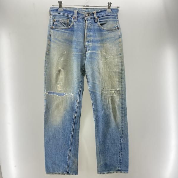 LEVI S LEVI S 83年製 赤耳 501 デニムパンツ インディゴ W32L32 リペア多数 24